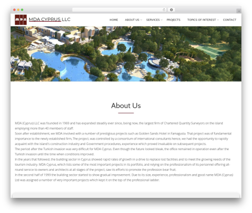 WordPress theme MDA Theme - mdacyprus.com