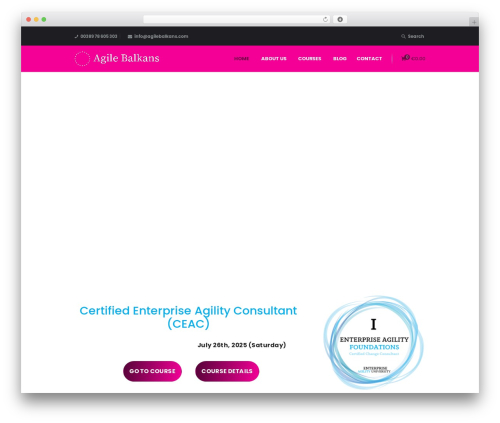 Academee WordPress theme - agilebalkans.com