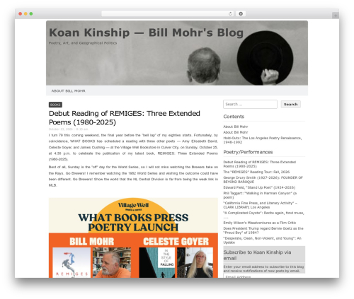 Codium Extend theme WordPress - billmohrpoet.com Codium Extend theme WordPress - billmohrpoet.com