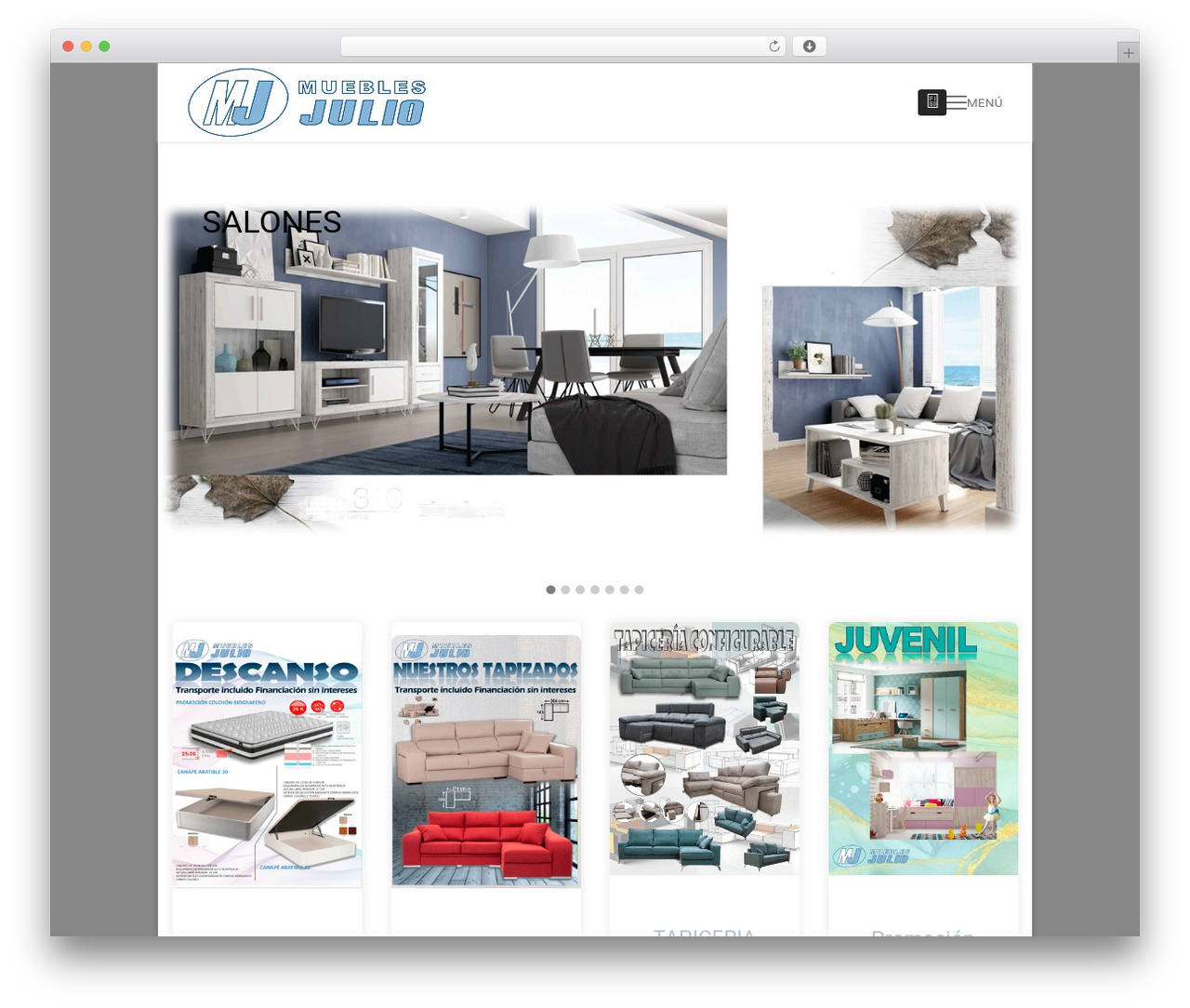 Customify WordPress theme - juliomuebles.com