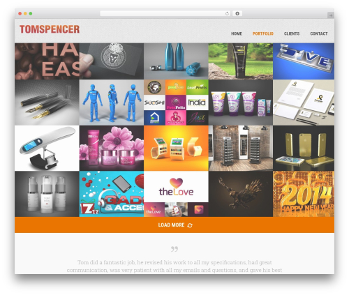 Marble theme WordPress - tomspencer.co.uk