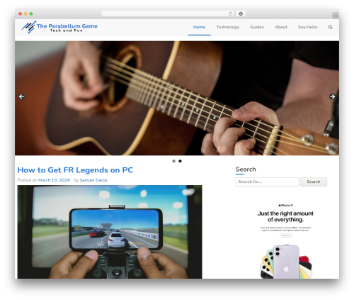 Simplus Blog WordPress theme - parabellumthegame.com