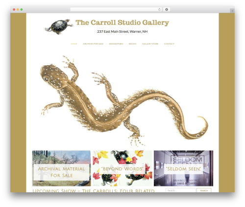 Solstice WordPress theme image - carrollartgallery.com