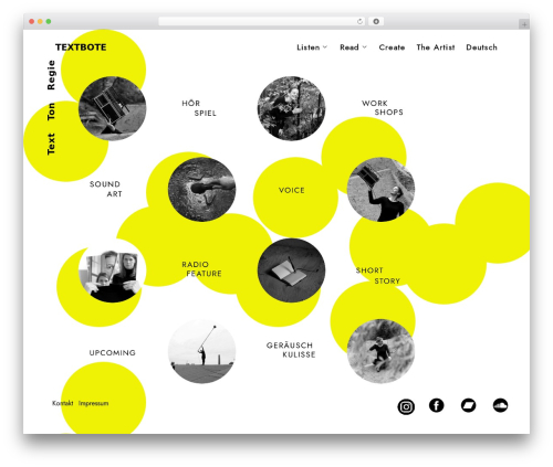 Spun WordPress theme - textbote.de Spun WordPress theme - textbote.de