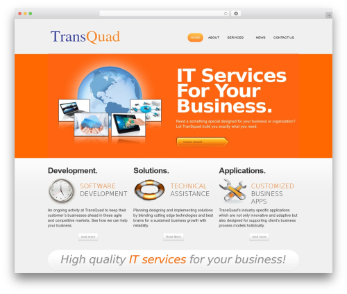 TransQuad 2013 theme WordPress - transquad.com