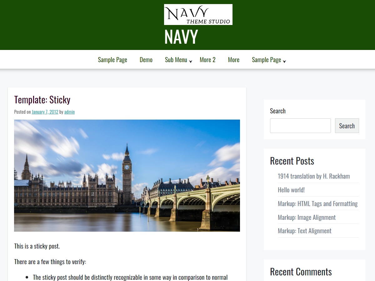 Trex WordPress theme by Vicky Bhandari