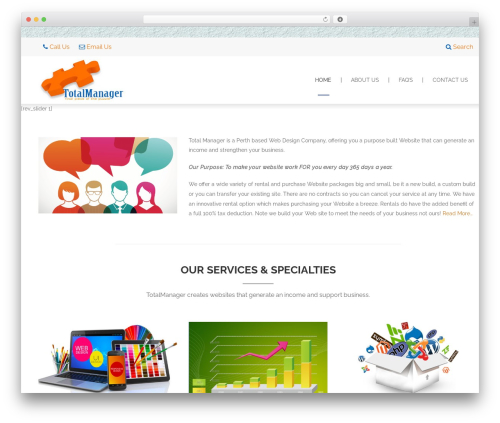 WordPress theme Creative - totalmanager.com.au