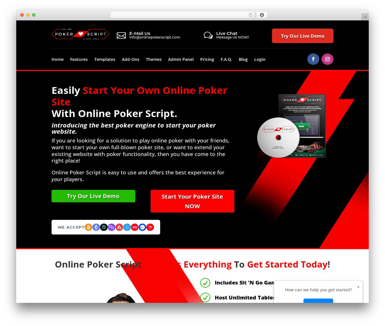 WordPress theme Divi - onlinepokerscript.com