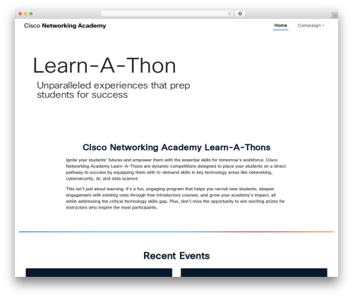 WordPress theme Learnathon WW - netacadlearnathon.com