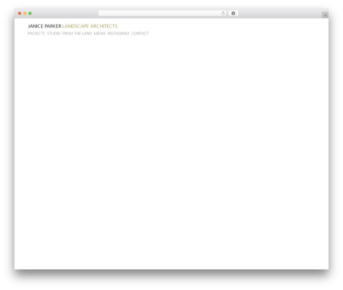 WordPress theme Prototype - janiceparker.com