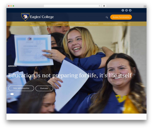 WordPress theme Schule - eaglescollege.cl