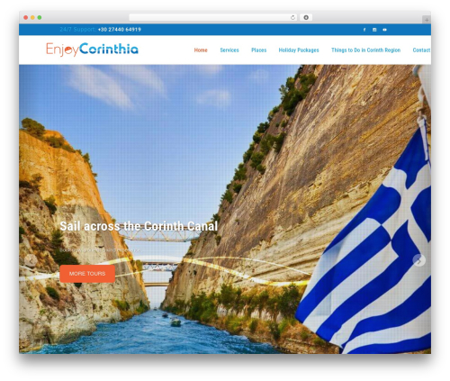 WordPress website theme CreatureS - enjoycorinthia.gr