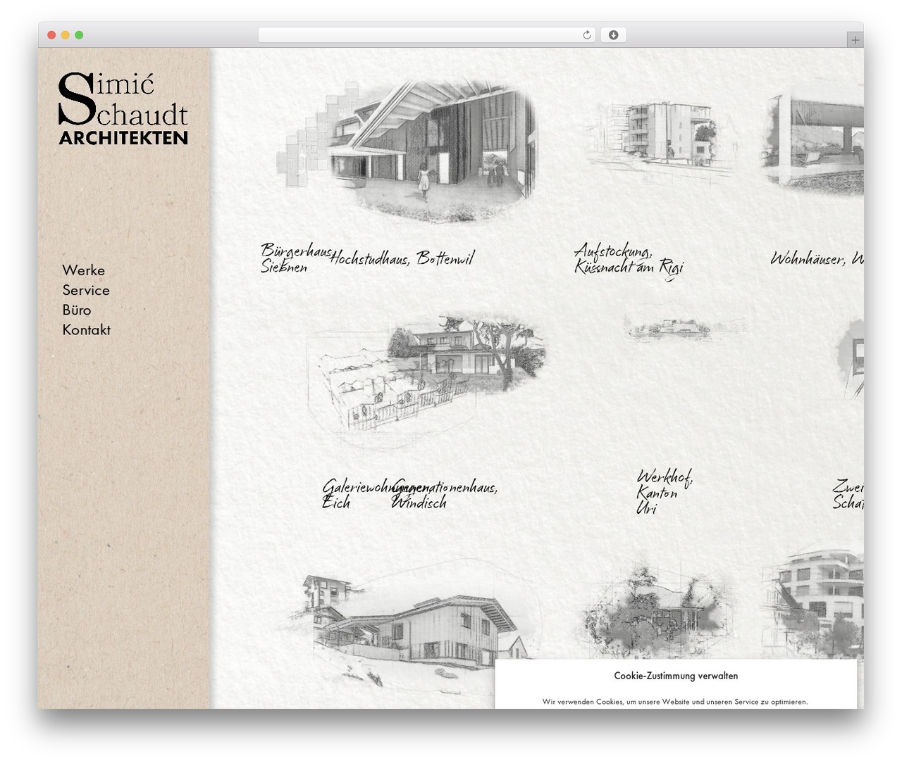 Simic Schaudt Arhitekten WordPress theme - simicschaudt.ch