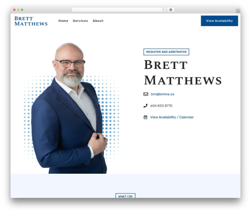 Lawyers theme WordPress - brettmatthews.ca
