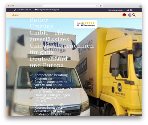 Widgets for Google Reviews (wp-reviews-plugin-for-google) free WordPress plugin - butler-umzuege.de