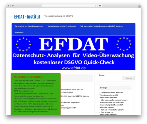 Courage pro WordPress plugin - efdat.de
