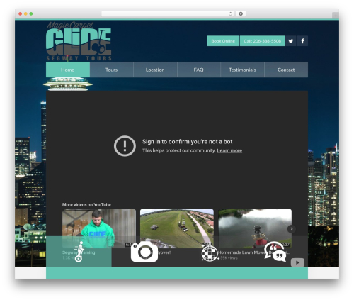 Unity WordPress theme - seattlebysegway.com