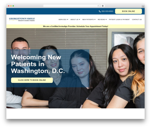 WordPress theme Reach Local - georgetownsmile.com