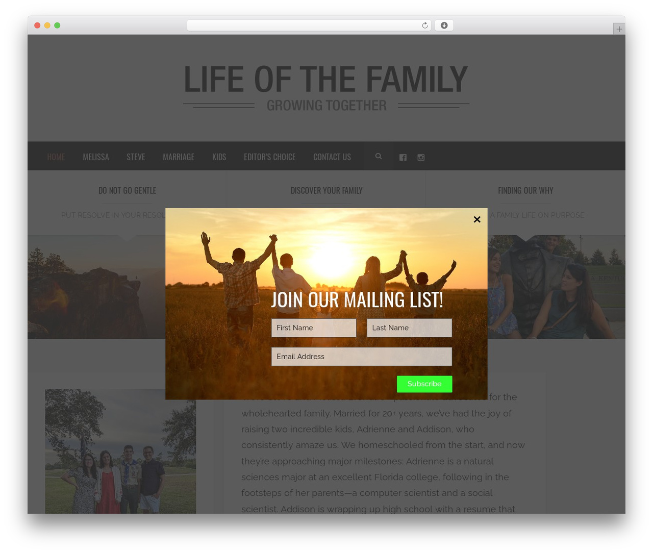 WordPress theme Brixton - Wordpress Theme - lifeofthefamily.com WordPress theme Brixton - Wordpress Theme - lifeofthefamily.com