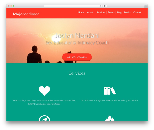 WordPress theme Pressive - mojomediator.com