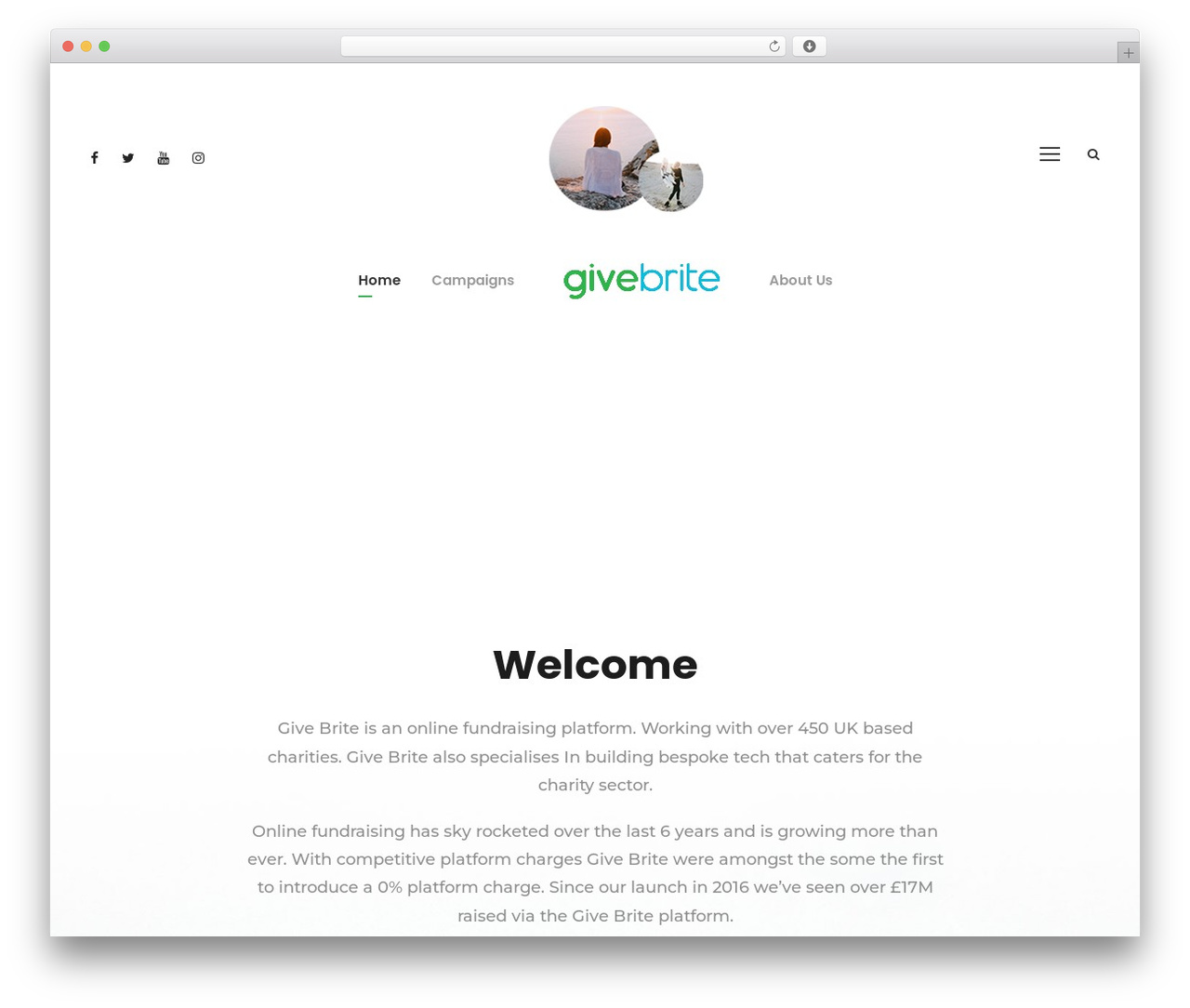 Akea WordPress theme - blog.givebrite.com