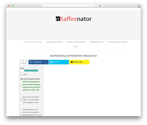 Brunch Pro Theme theme WordPress - kaffeenator.com