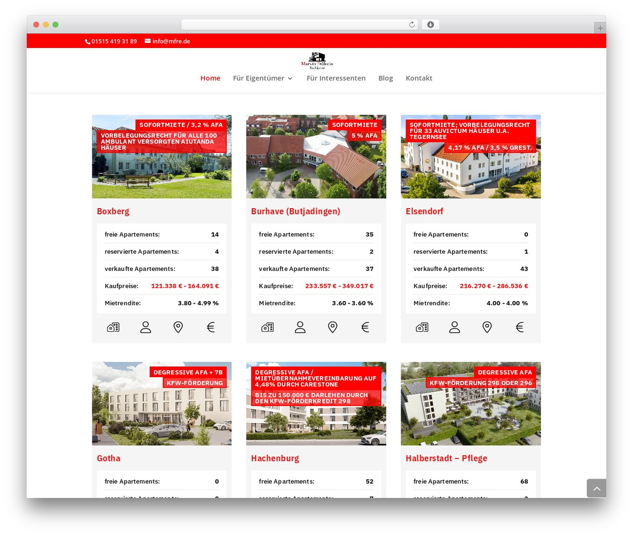 Divi WordPress theme - marvinfroeleckerealestate.com