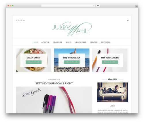 Elegante WordPress theme - julia-wahl.com