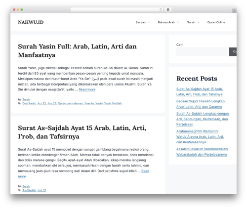 GeneratePress theme WordPress - nahwu.id