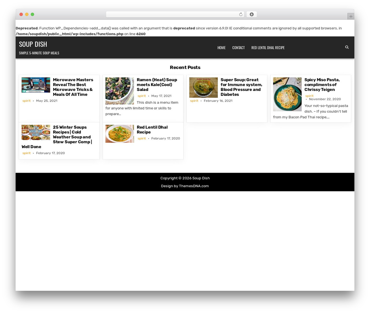 ListMode PRO WordPress theme - soupdish.com