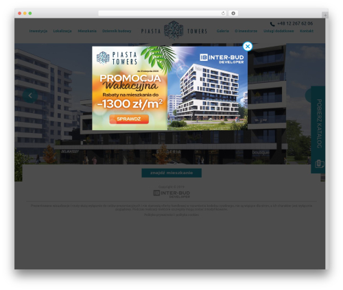 Theme WordPress Millenium Studio Theme - piastatowers.pl