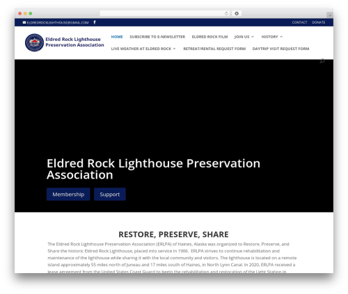 Theme WordPress Divi - eldredrocklighthouse.org