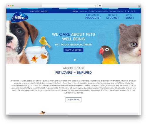 WordPress theme BootScore - petlers.com