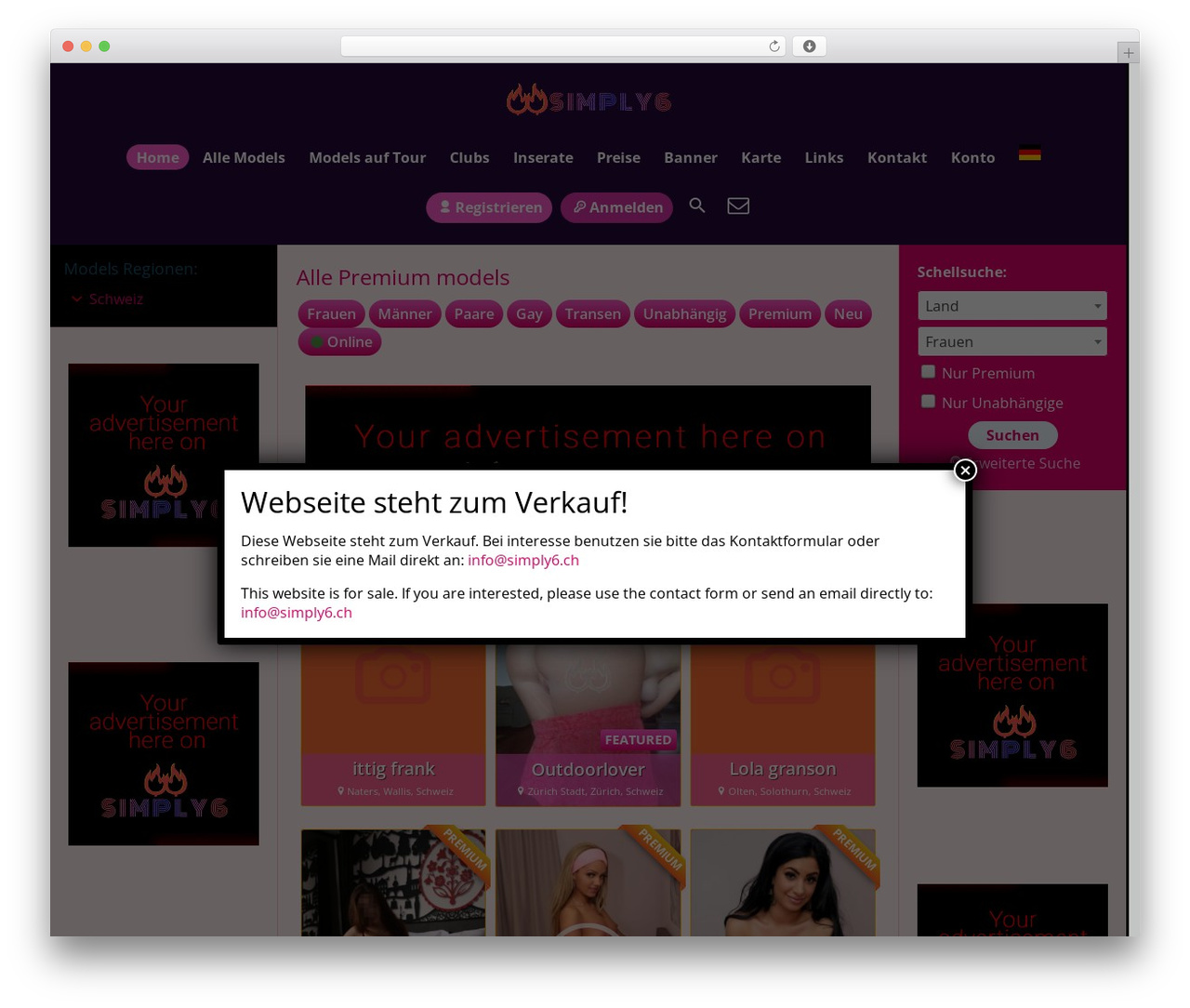 WordPress theme EscortWP - simply6.ch WordPress theme EscortWP - simply6.ch