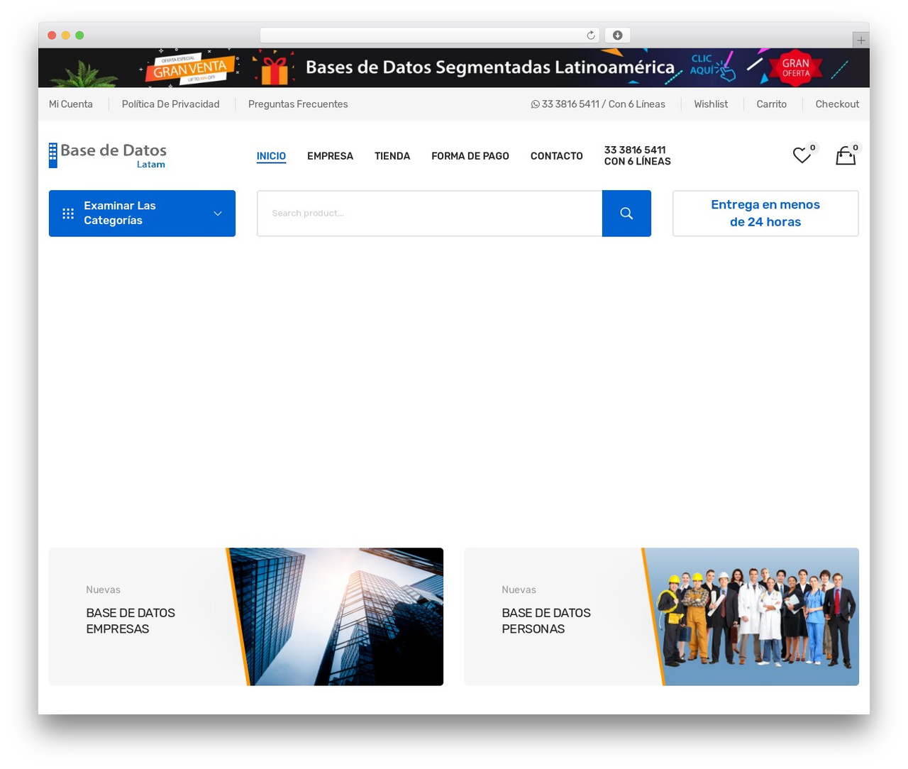 WordPress website theme Gluson - basededatos-latam.com