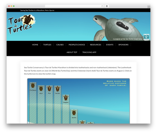X Blog WordPress blog theme - tourdeturtles.org