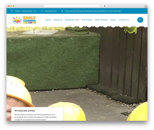 Best WordPress theme Knirpse - earlylearnersdaynursery.com