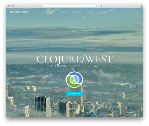 Infinity Pro WordPress theme - clojurewest.org