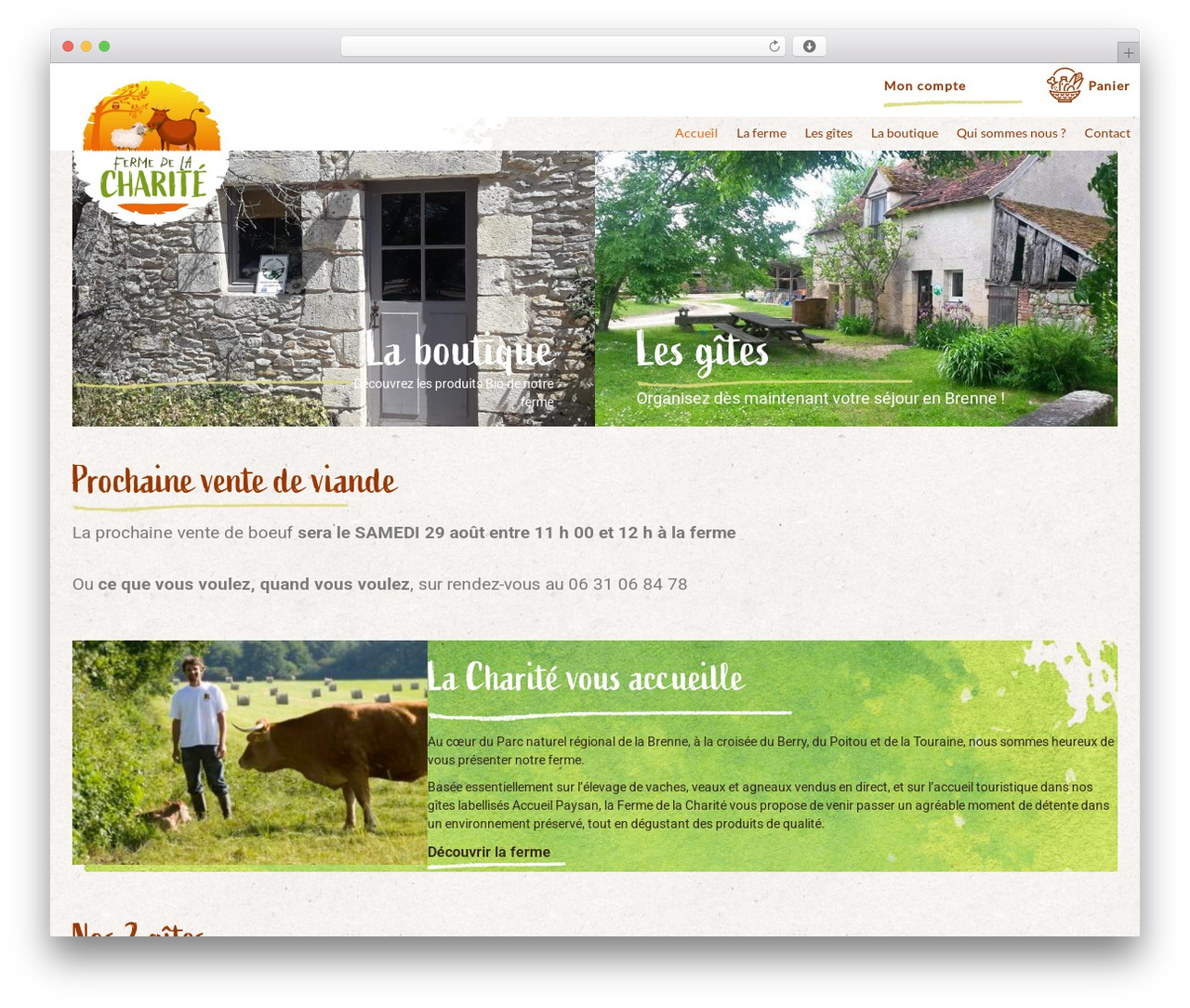 WordPress theme Flash - fermedelacharite.com