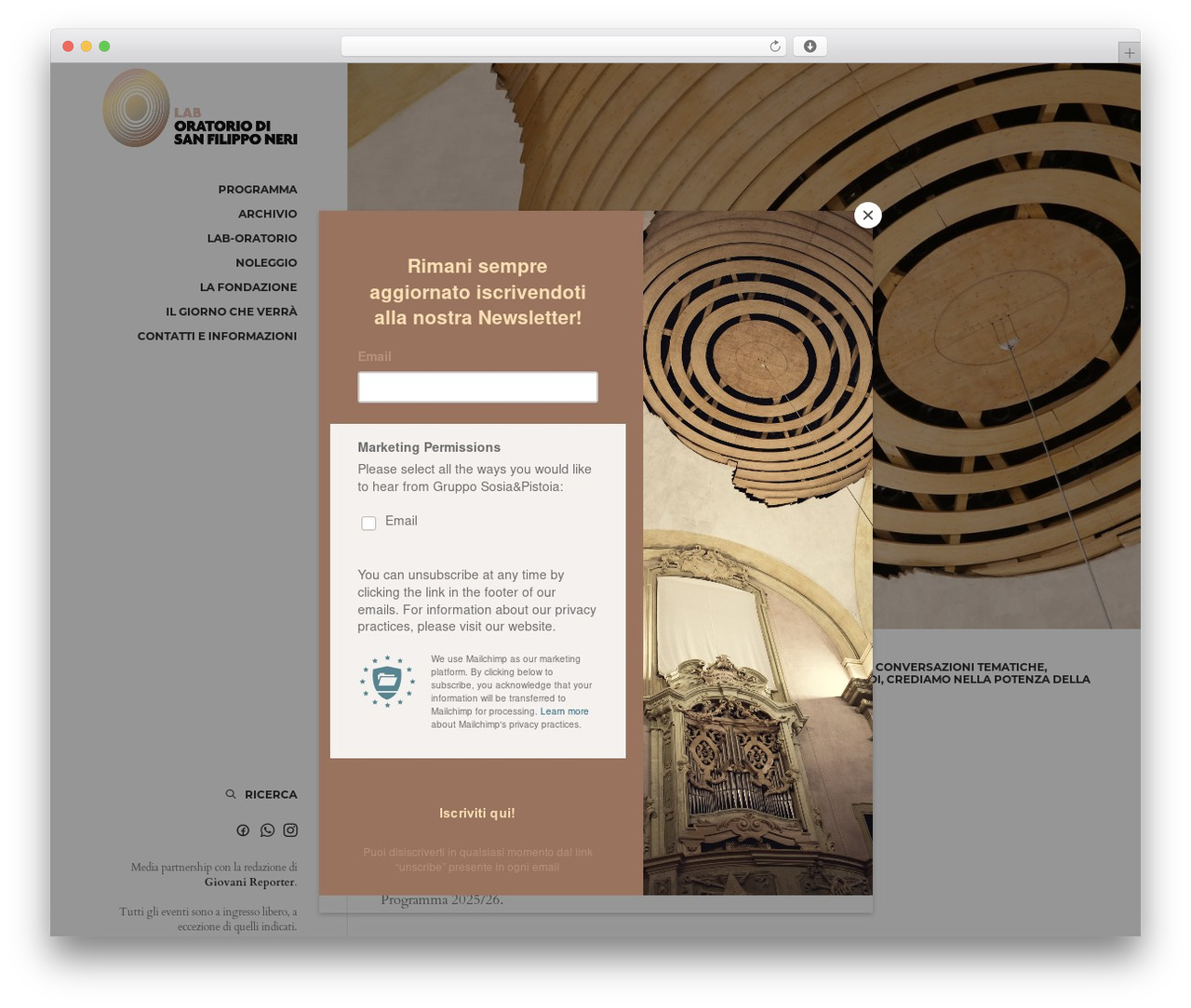 WordPress theme Uncode - oratoriosanfilipponeri.com