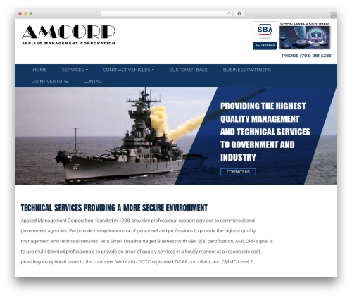 WordPress theme Your Web Layout - amcorp-cco.com