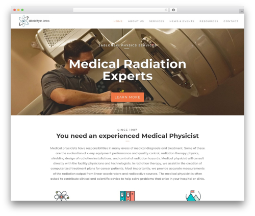 childTheme WP theme - jablonskiphysics.com