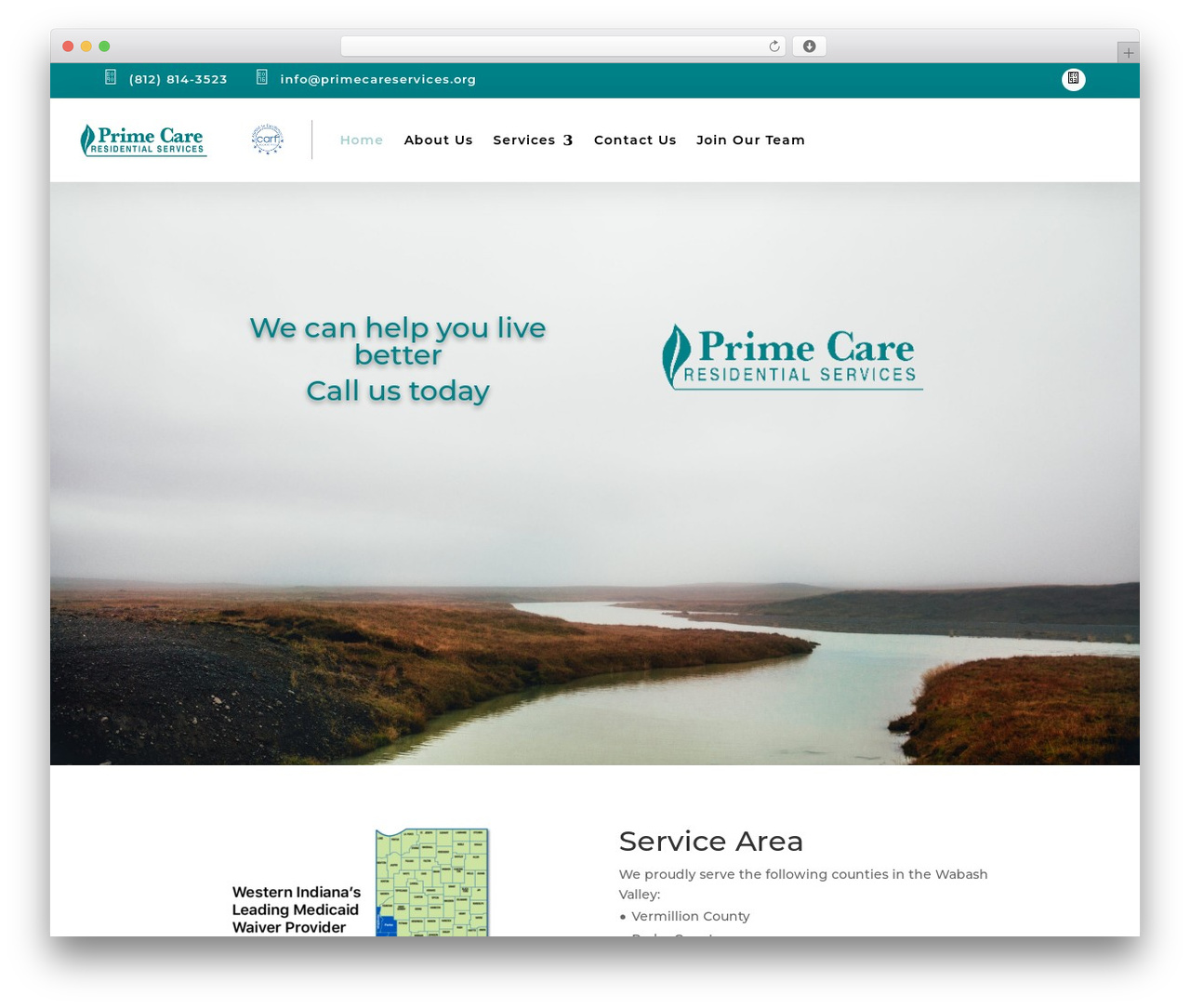 Divi WordPress theme - primecareservices.org