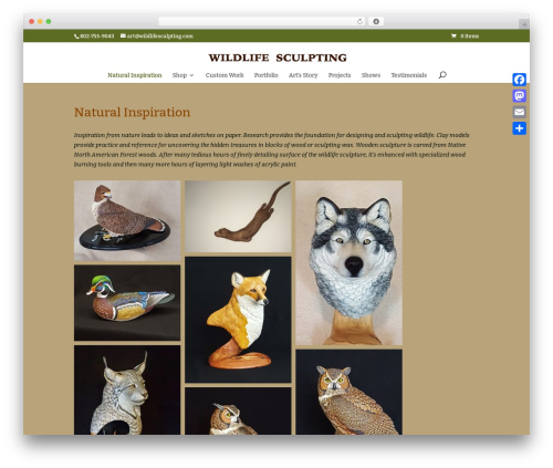 Nextgen gallery plus WordPress plugin - wildlifesculpting.com