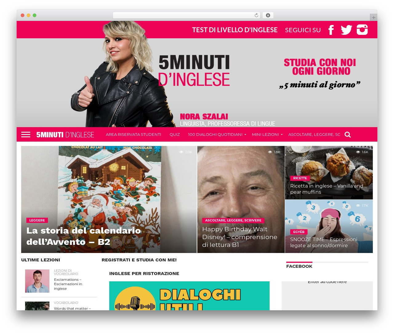 Flex Mag WP theme - 5minutidinglese.it