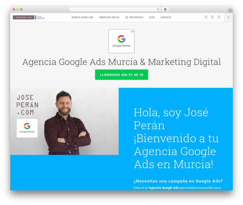 Flow top WordPress theme - joseperan.com