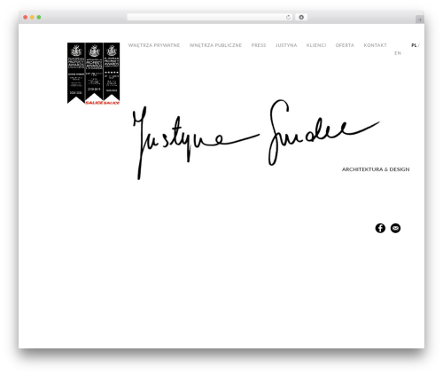 Fluxus WordPress theme - justyna-smolec.com