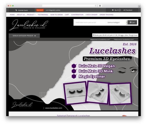 Lapax WordPress theme - www.lucelashes.com