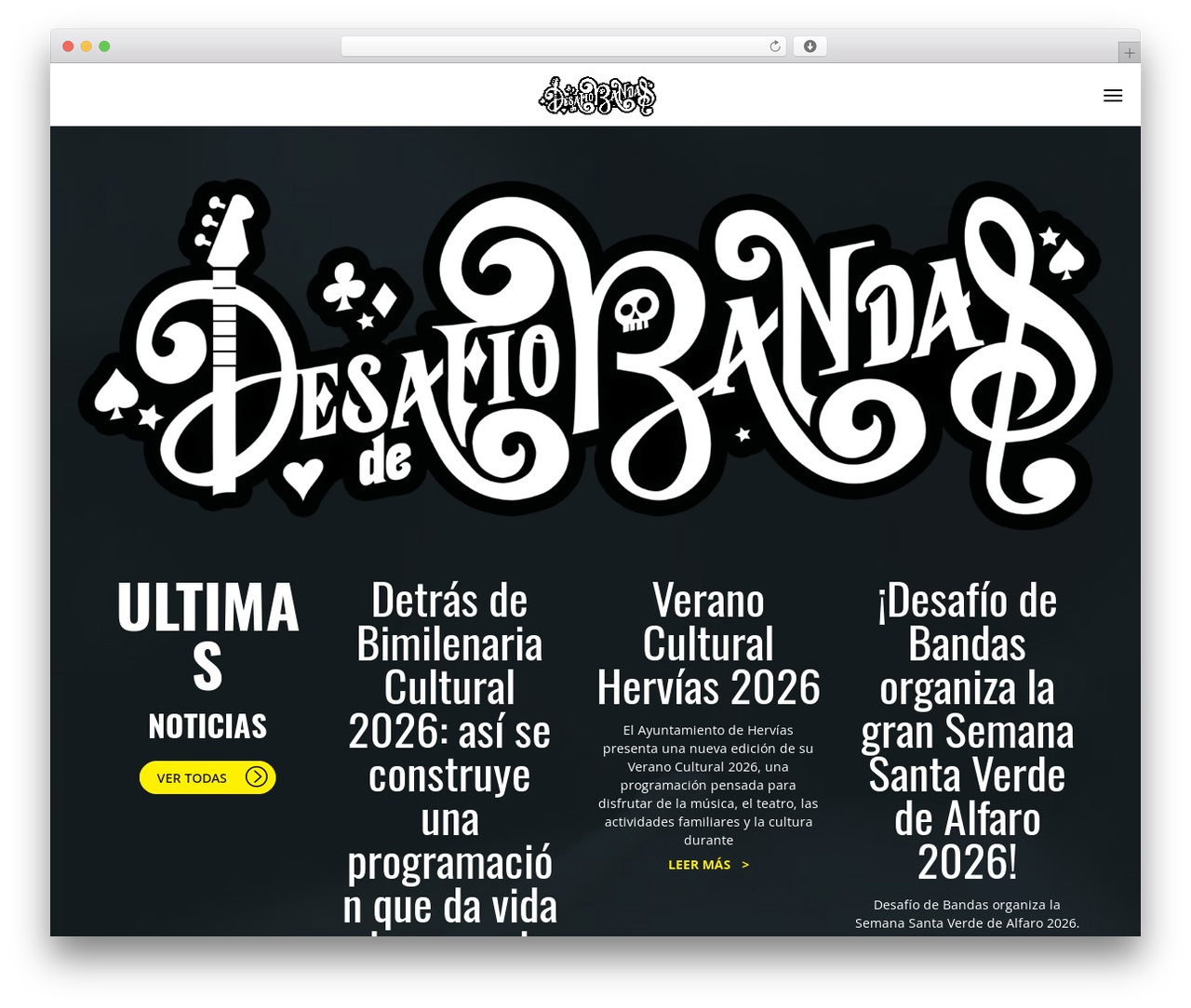 Odio WordPress theme - desafiodebandas.com