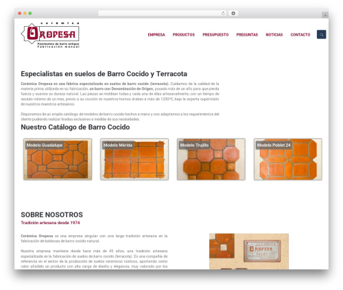 Quad WP WordPress theme design - ceramicaoropesa.es